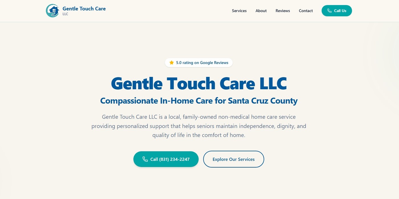 Gentle Touch Care website